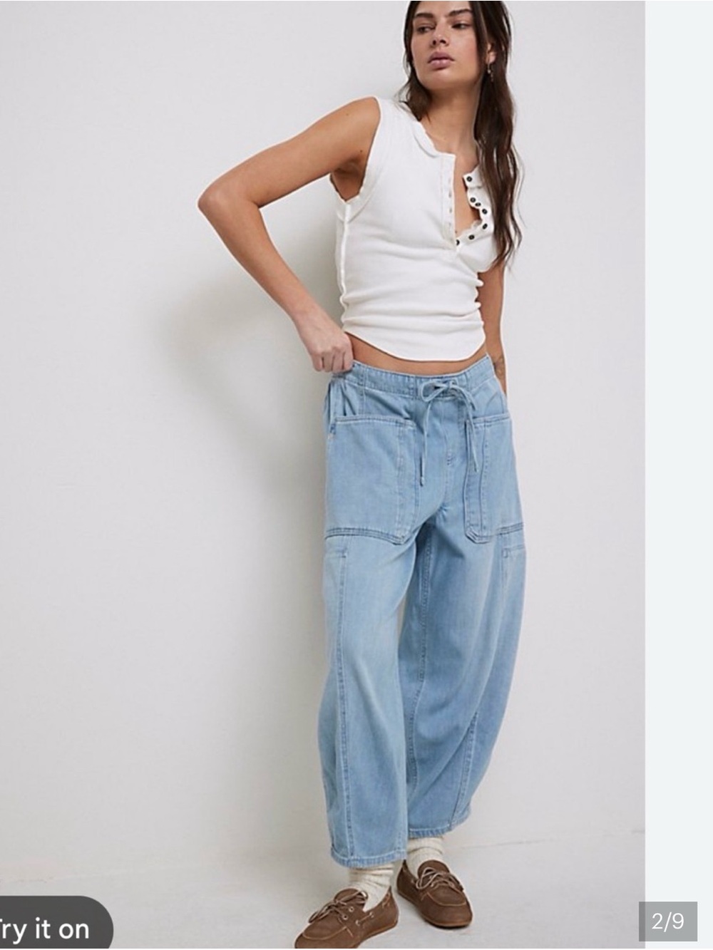 We The Free Silverton Pull-On Barrel Jeans